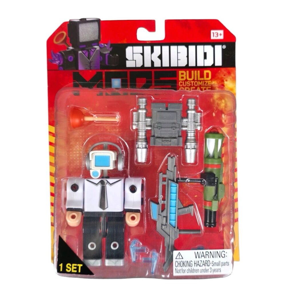 Skibidi Toilet Build MODS Cameraman Figure Set Bonkers Toys New Sealed